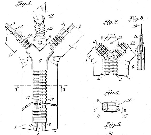 001 sundback zipper 1917 patent