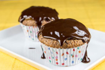 Csupa csokis Sacher-muffin