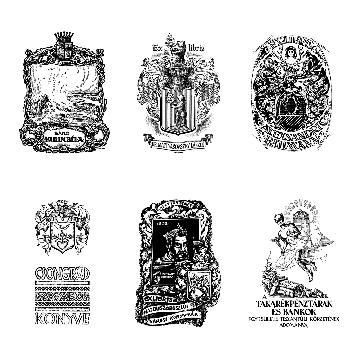 A címerábrázolások a legrégebbi típusú ex librisek közé tartoznak.