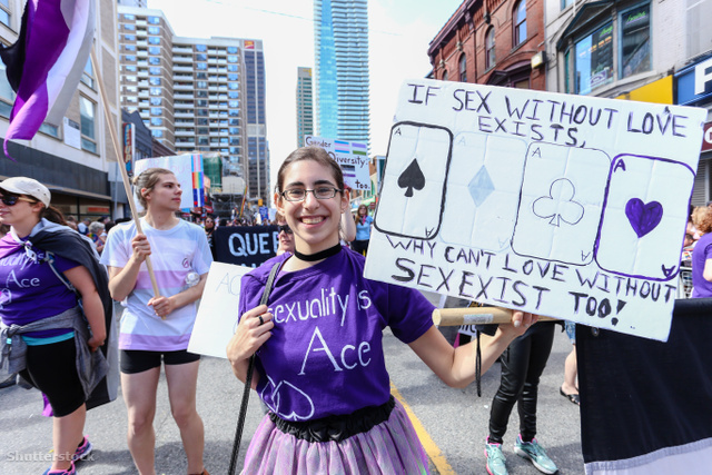 Ha szex létezik szerelem nélkül, akkor szerelem is létezik szex nélkül – vallja a Toronto Pride egyik résztvevője.