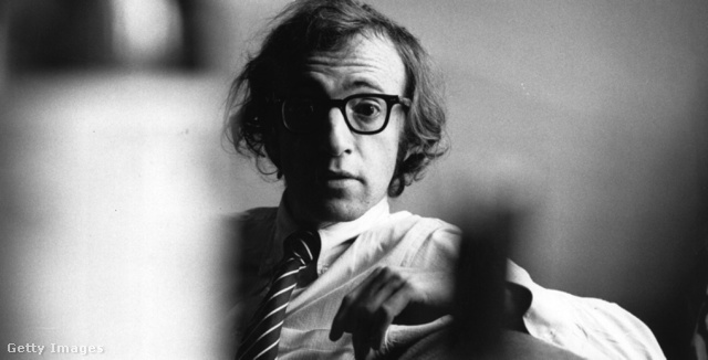 Portré Woody Allenről.