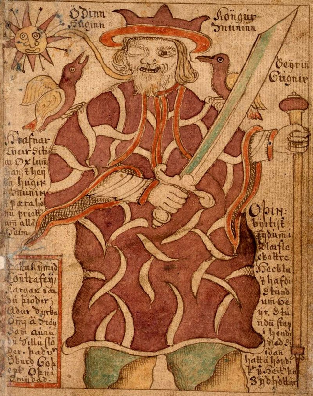 Odin egy izlandi kéziratos könyvben