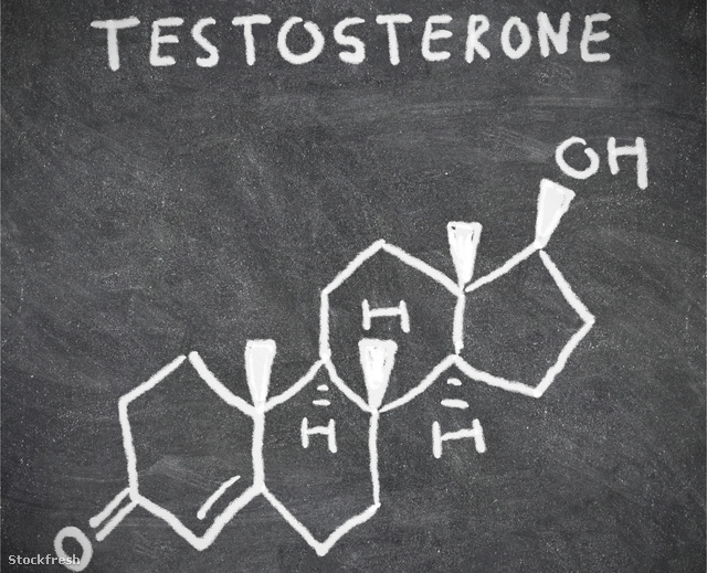 stockfresh 1275155 testosterone-chemical-structure-formula-on-bl