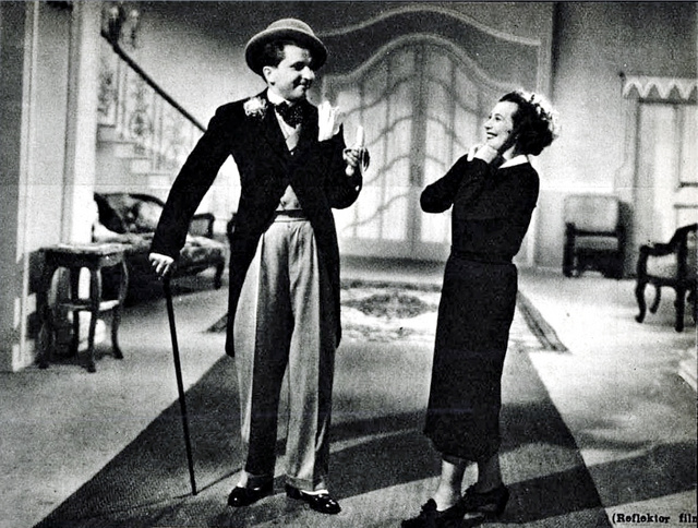 Páger Antal és Vaszary Piri 1937-ben A férfi mind őrült című filmben
