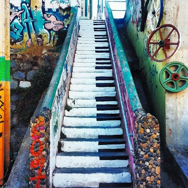 Ez a chilei lépcső nem zenél, de ettől még csodás lehet végigmenni rajta