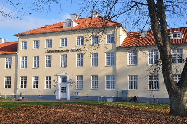 Az egykori Vipeholm Elmegyógyintézet épülete ma iskola