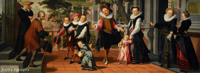 Aert Pietersz 16. századi festménye egy családról