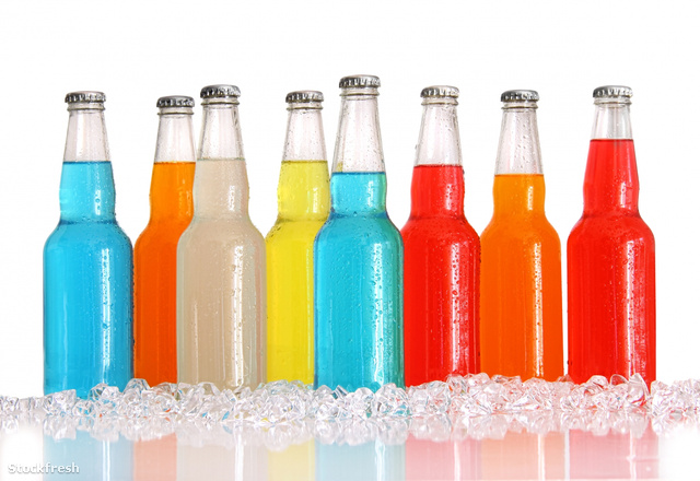 stockfresh 1054273 bottles-of-multi-color-drinks-with-ice-on-whi