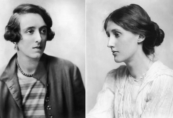 Vita Sackville-West 1925 körül és Virginia Woolf 1902-ben