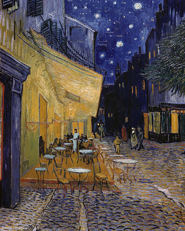 Kávézó terasza este, Vincent van Gogh képe