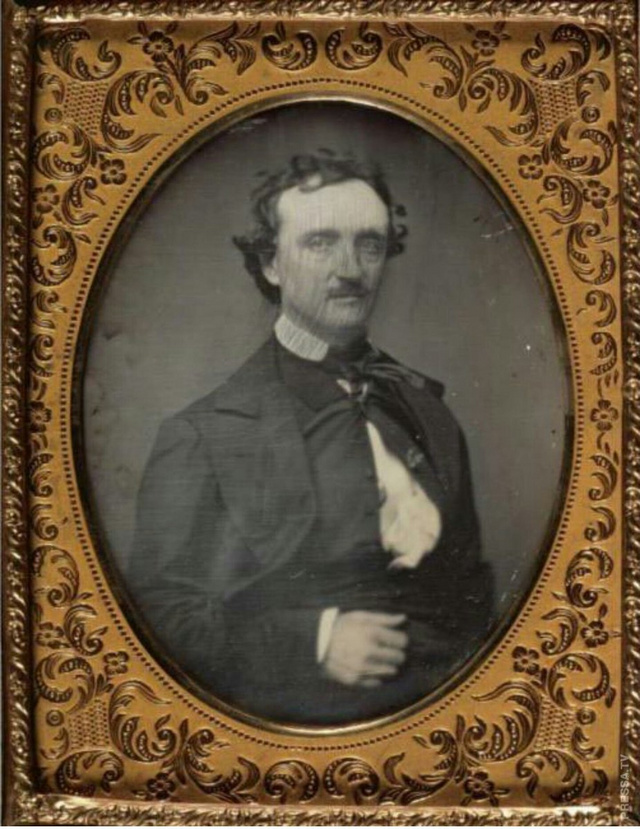 Edgar Allan Poe 1849-ben, halála előtt egy hónappal készült portréja