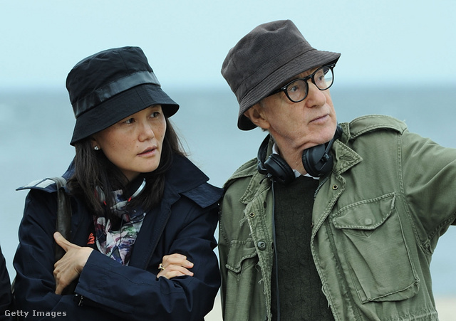 Soon-Yi Previn (b) és Woody Allen (b) egy 2016-os forgatáson