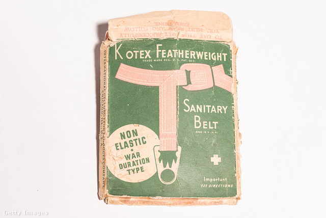 A Kotex menstruációs segédeszköze a múlt század elejéről