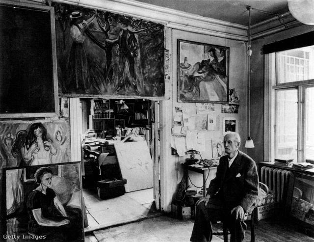 Edvard Munch oslói műtermében
