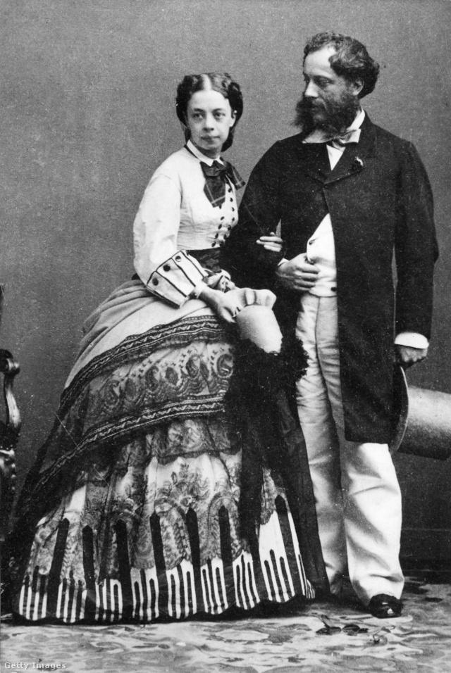 Pauline von Metternich és férje (1865 körül).