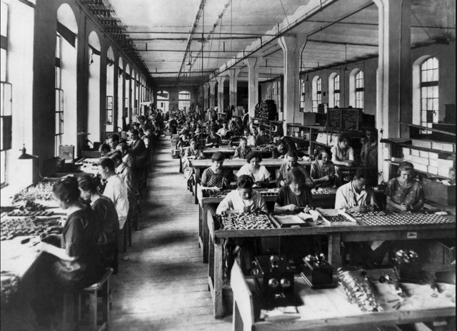 Tungsram-gyártóüzem 1920-ban