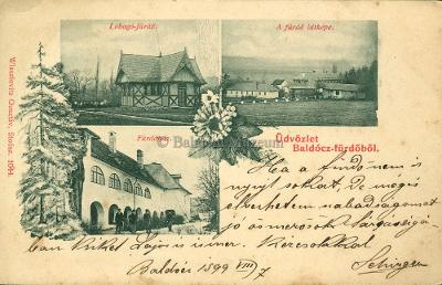 Baldócfürdő egy régi képeslapon