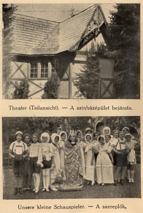 A baldóci gyermeküdülő színházépülete és kis színészei