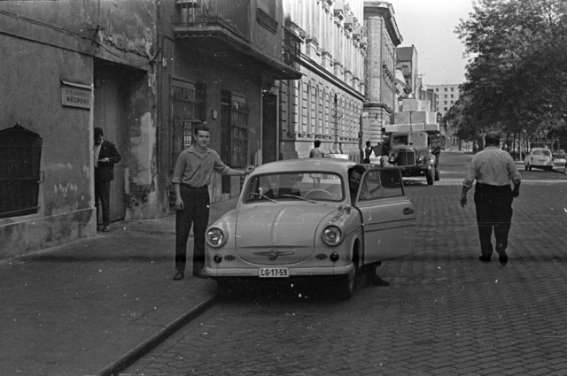 Rózsa (Rózsa Ferenc) utca 5. szám, a Dohány utca felé nézve (1962).