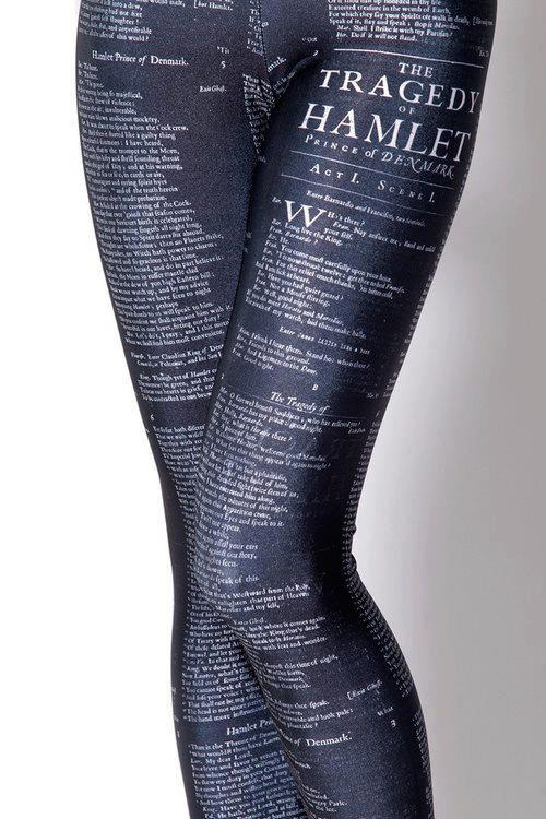 Shakespeare idézetekkel telefirkált leggings