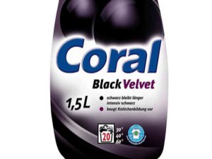Coral black velvet