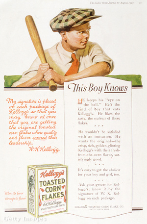 Egy kukoricapehely-hirdetés 1919-ből