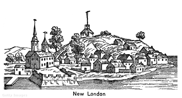 New London városa az 1700-as években
