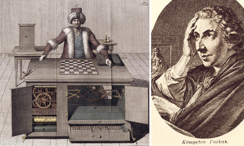 A magyar sakkozógépet 1769-ben hozta létre feltalálója, Kempelen Farkas