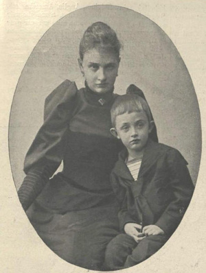 Károly herceg édesanyjával (1896)
