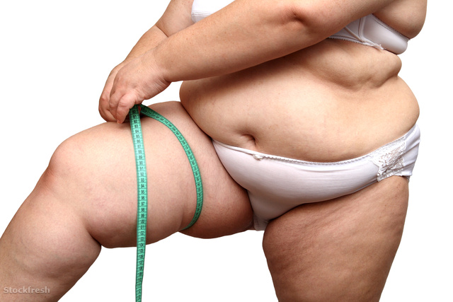 stockfresh 566298 overweight-woman-measure-her-leg sizeM