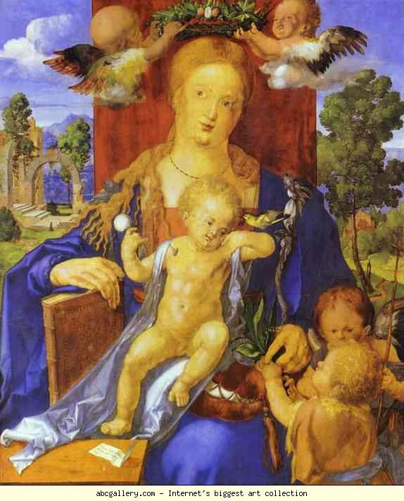 A művészettörténészek szerint az 1605-ös festményen a kis Jézus cumirongya mákkal volt töltve