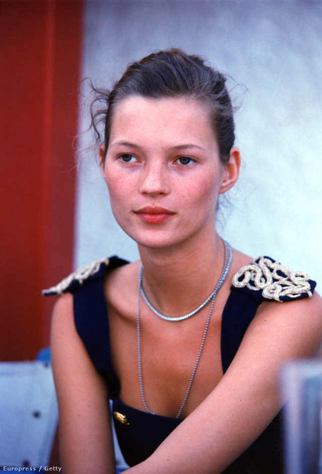 Így nézett ki Kate Moss 16 évesen,pályája elején.