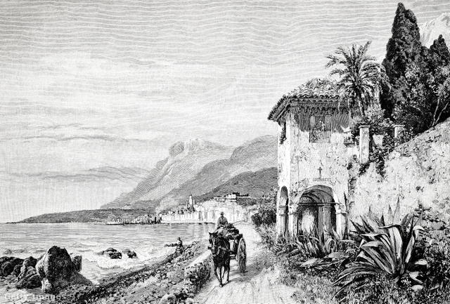 A francia Riviéra területén lévő Menton a 19. században