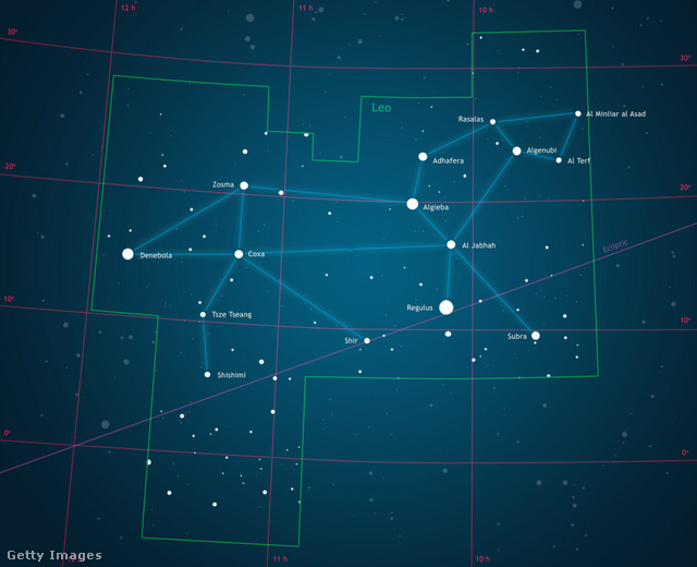 Az Oroszlán csillagkép: itt található a bolygó, ahol az élet nyomait figyelik