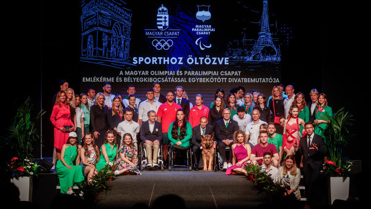 Rendhagyó divatbemutatóval ünnepelték a Magyar Sport Napját olimpikonjaink