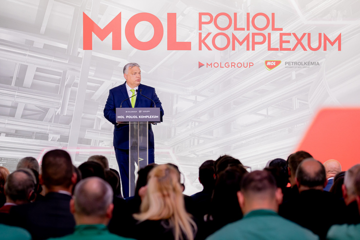 Óriásberuházást adott át a Mol, Orbán Viktor szerint a nemzet sokat köszönhet a cégnek