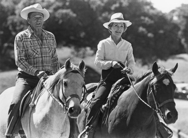 Ronald Reagan és felesége szívesen lovagolt az elnök vidéki rezidenciáján