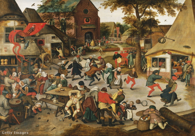 Ifj. Pieter Brueghel szívesen örökítette meg a flamand parasztok szórakozását
