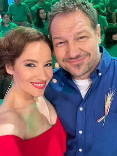 Miller Zoltán és felesége, Vágó Bernadett
