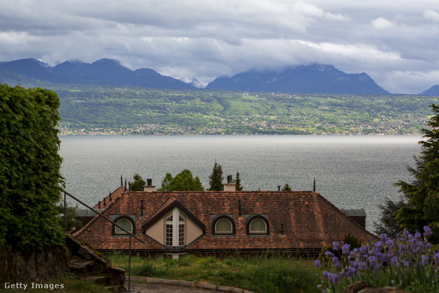 A Lac Léman (Genfi-tó) látképe napjainkban Lausanne-ból