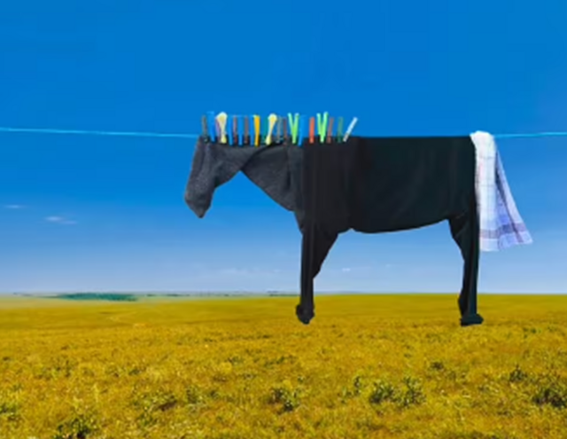 Mi van a képen: ló vagy ruhák?