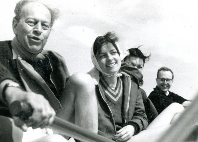 Örkény István és felesége, Radnóti Zsuzsa az Addio III fedélzetén (1961)