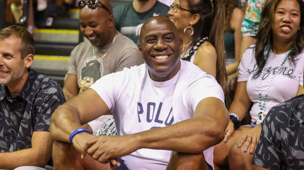 Hatalmasat flexelt Magic Johnson, kiakadt az internet