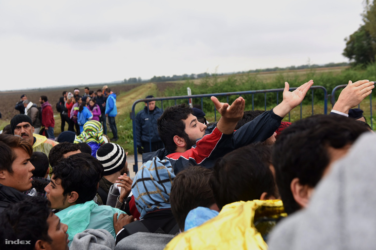 Menekültek a szerb-horvát határon