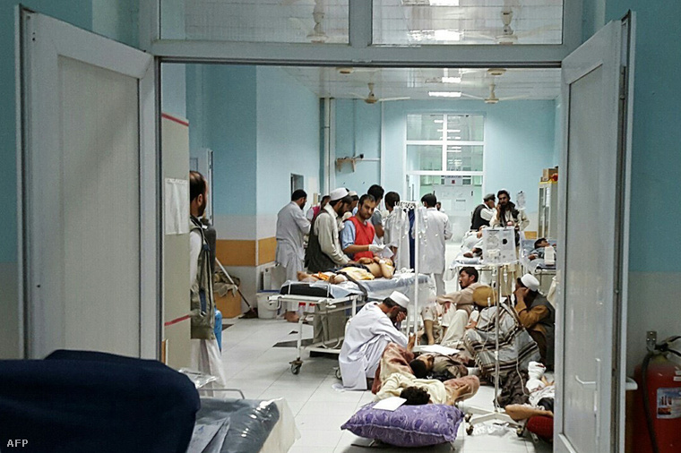 Az Orvosok Határok Nélkül nevű szervezet által működtetett kórház az afganisztáni Kunduzban, a légicsapást követően