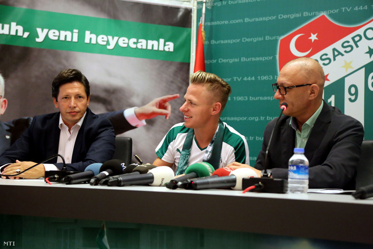 Dzsudzsák Balázs bemutatkozik a török Bursaspornál 2015. augusztus 17-én.