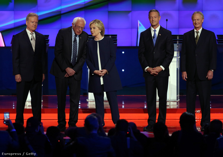 Az öt demokrata jelölt Tv-s vitája Nevadában