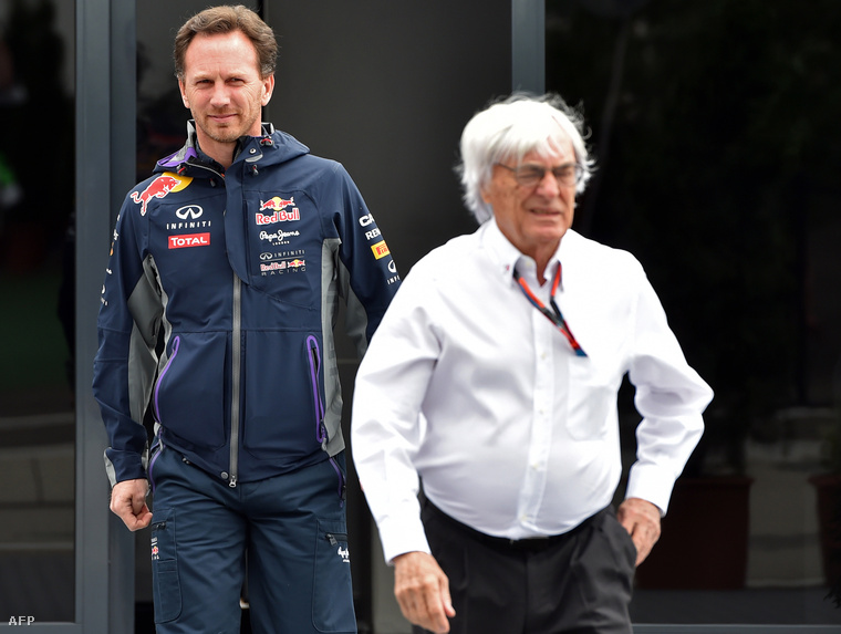 Chris Horner Red Bull-főnök és Ecclestone