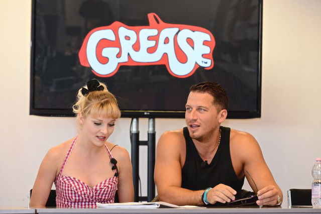 Grease - A két főszereplő, Görgényi Fruzsina és Vastag Csaba