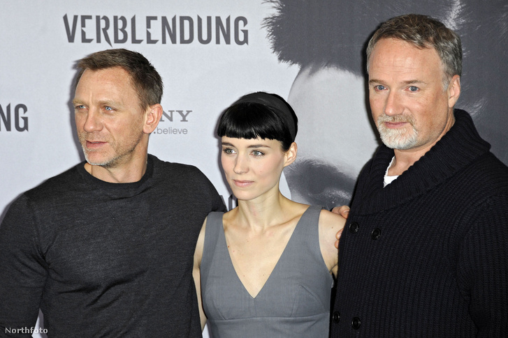 Daniel Craig, Rooney Mara és David Fincher